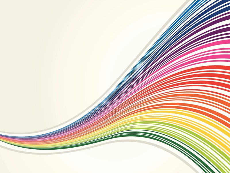 spectrum of rainbow colours on a beige background